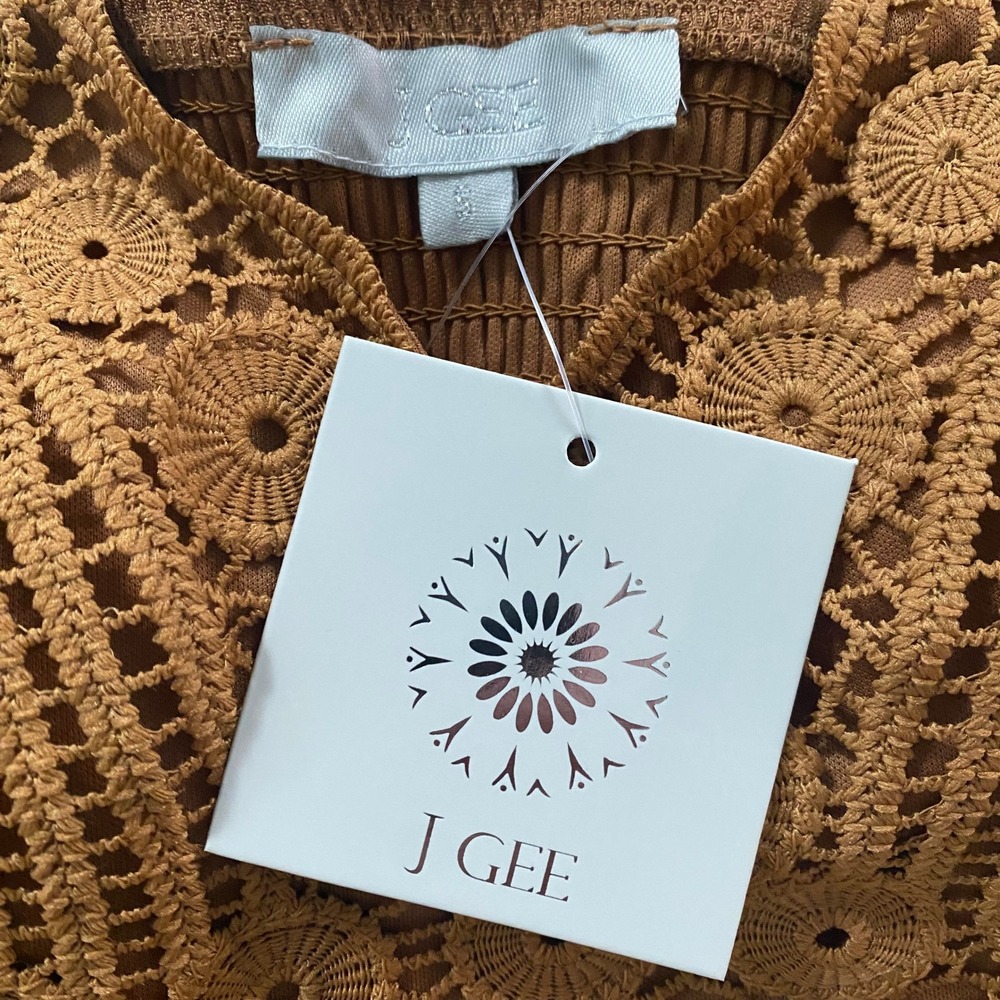 Anthropologie J Gee Sz Small Maxi Dress Cottagecore Boho Chic Coquette Feminine - Picture 5 of 6